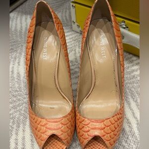 Nine West Orange heels